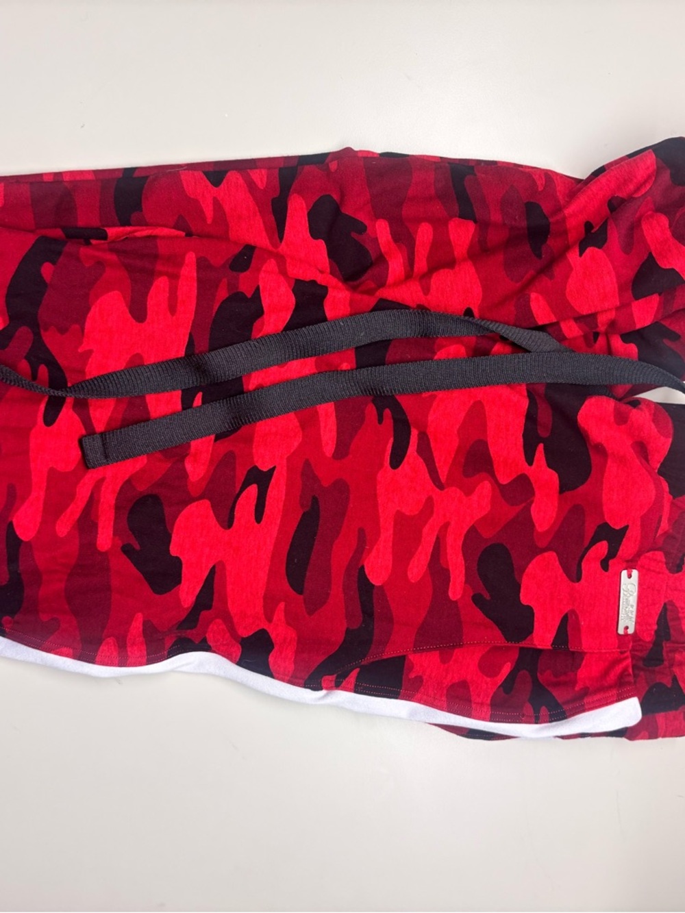 Bombshell Sportswear Red & Black Camo Track Joggers Small